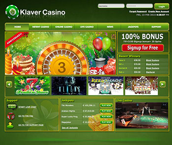 Klaver Casino screenshot